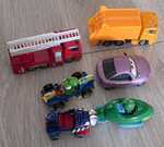 Set of 6 Assorted Small Cars