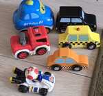 Set of 6 Assorted Small Cars