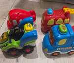 Collection of 4 V-Tech Cars