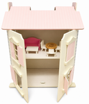 Dollhouse with Wooden Furniture