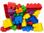 Rainbow Mega Bloks - 100 Piece Set