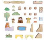 Lion King Pride Rock Wooden Block Set