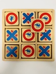 Wooden Noughts & Crosses Game