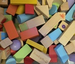 Wooden Building Blocks - Small Set (78 pieces)