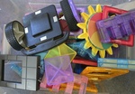 Assorted Magnetic Tiles 108 pieces 