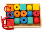 Chunky Wooden Threading Activity