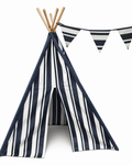 Large Striped Teepee Tent with Flags