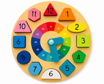 Learn the Time Rainbow Clock Puzzle