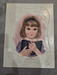 Vintage 13 Piece Puzzle of Girl