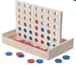 Wooden 4 in a Row Game