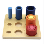 Wooden Montessori Three Cylindrical Ladder