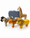 I136: Chunky Wooden Animals (Set of 5)