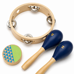 3 Piece Wooden Percussion Set