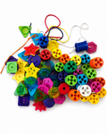 Cotton Spools & Buttons Threading Activity