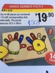 Hands Number puzzle