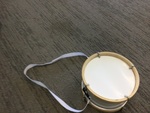 969: White drum with strap