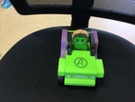 Green Hulk Wooden Car 2 pieces