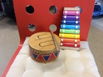 Solid Drum+ drumstick + xylophone