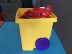 Duplo airplane set in bin