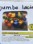 Jumbo Lacing Beads
