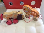 Lion & Pull Along Dog 2 pieces