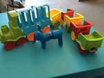 Magnetic Molecule/Train Set 55 Pieces