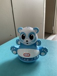 Blue & white musical wobbly bear