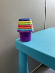 Plastic stacking cups 7 pieces