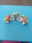 Wooden Shape Pull Along 16 pieces 