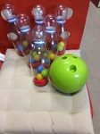 Ten pin bowling game 7 pieces + bag