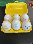 Half dozen egg shapes 13 pieces 
