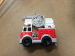 Red white fire engine