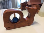 Wooden Whales x 3