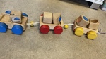 Wooden Pull Along Train 