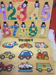 Transport puzzle and number puzzle 
