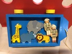 Pull Along Zoo Wagon 7 pieces 
