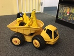 YELLOW digger and dump truck
