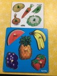 Fruit and Vegetable Knob Puzzles