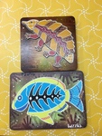 ABORIGINAL ART - FISH & Echidna puzzles