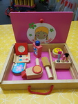 WOODEN MAKE UP BOX