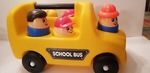 SCHOOL BUS & PEOPLE