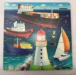BUSY SEA PORT TRAY PUZZLE