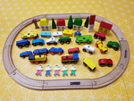 WOODEN TRAIN SET