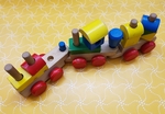 WOODEN TRAIN WITH BLOCKS