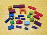 GEO COLOURED BUILDING BLOCKS
