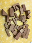 PLAIN WOODEN GEO BLOCKS