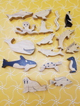 WOODEN SEA ANIMALS