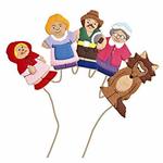 LITTLE RED RIDING HOOD FINGER PUPPETS