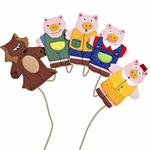 THREE LITTLE PIGS FINGER PUPPETS