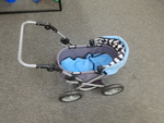 GREY/BLUE PRAM